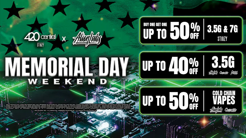 420 Central Powered by STIIIZY ⭐💚Up to 50% off 💚⭐