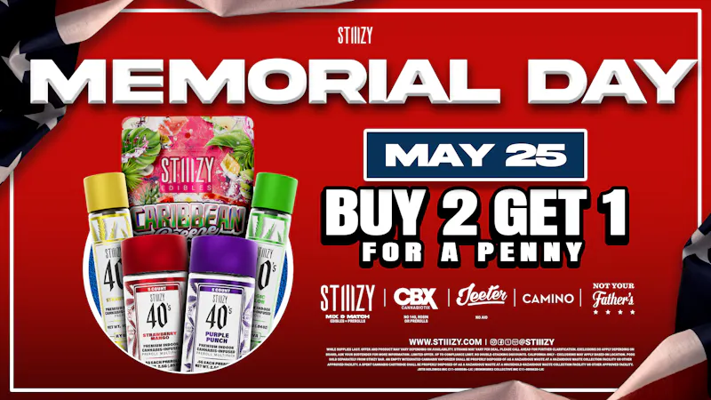 STIIIZY Suisun City Buy 2 Get 1 For $0.01