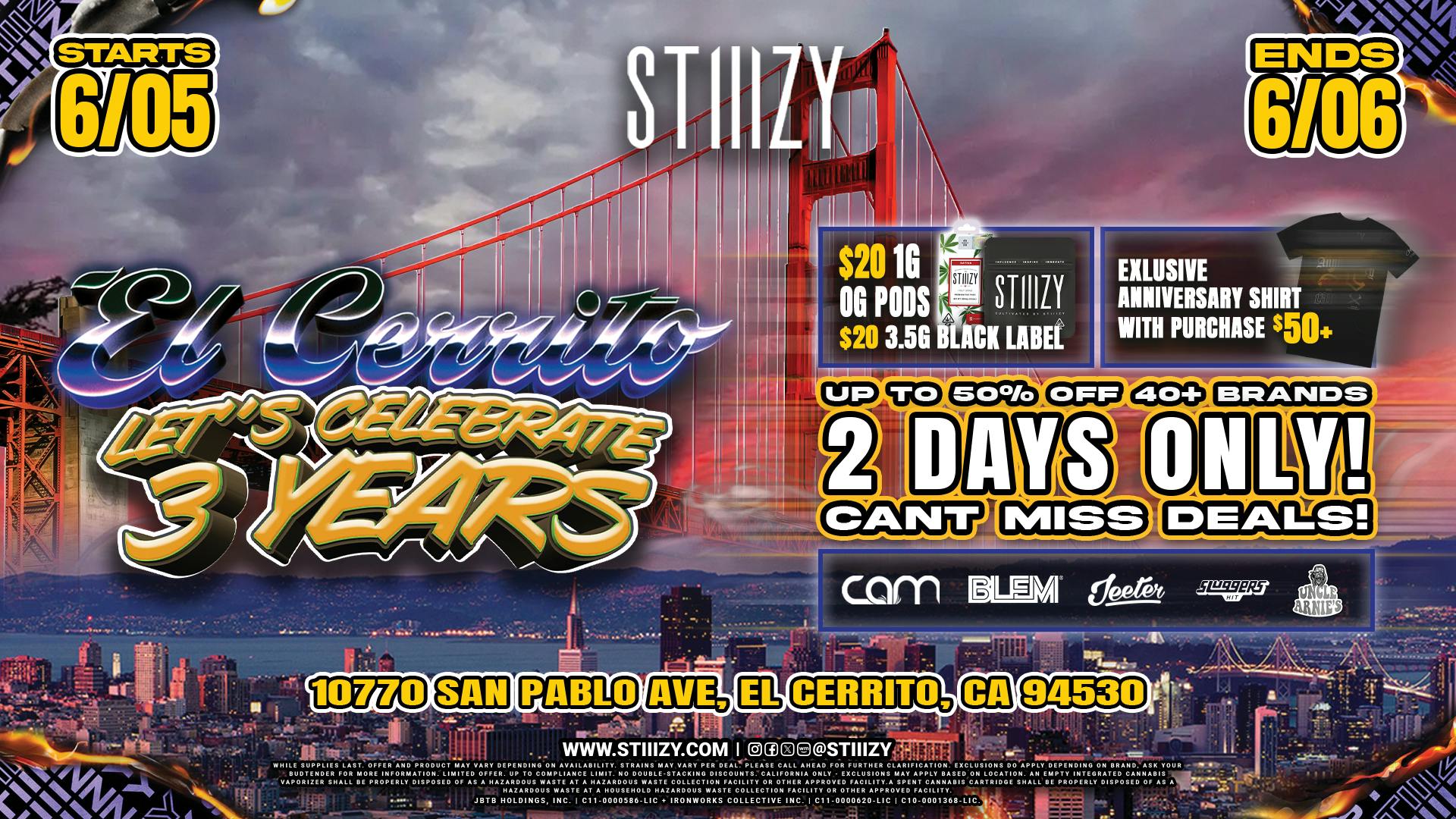 STIIIZY El Cerrito 🔸Up to 50% off 🔸