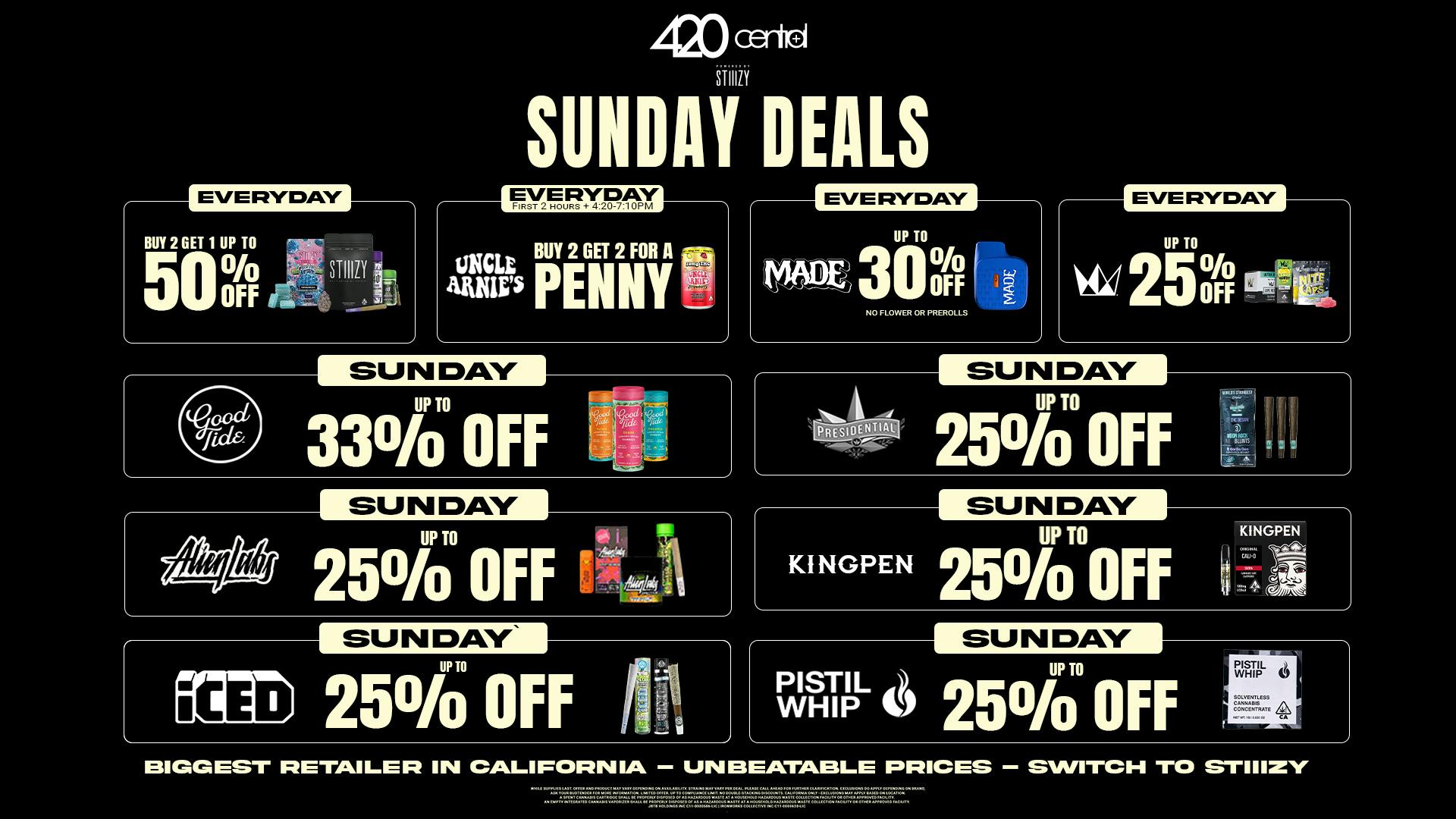 420 Central Powered by STIIIZY 🍁Up to 33% off 🍁- Sunday
