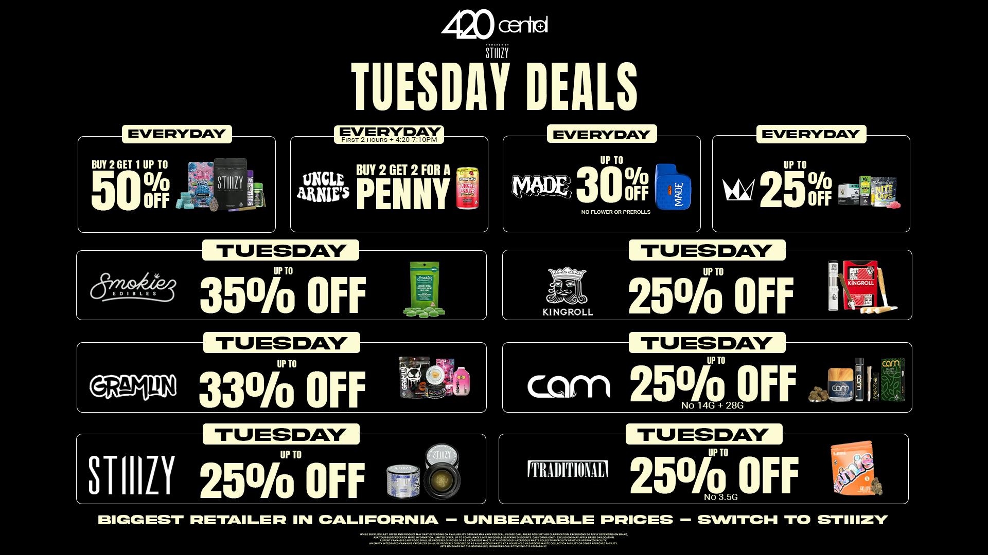 420 Central Powered by STIIIZY 🌠Up to 35% off 🌠 - Tuesday