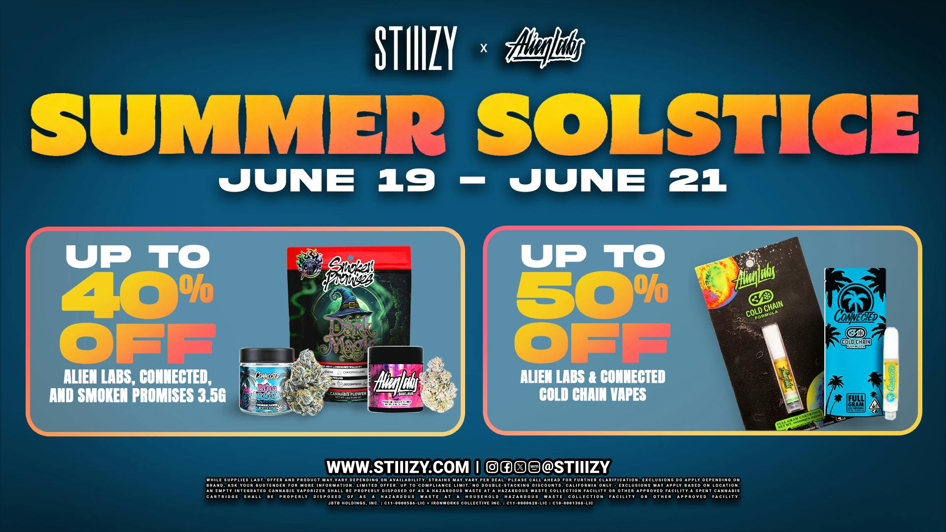 STIIIZY Indio Up to 50% off 🌞🌊