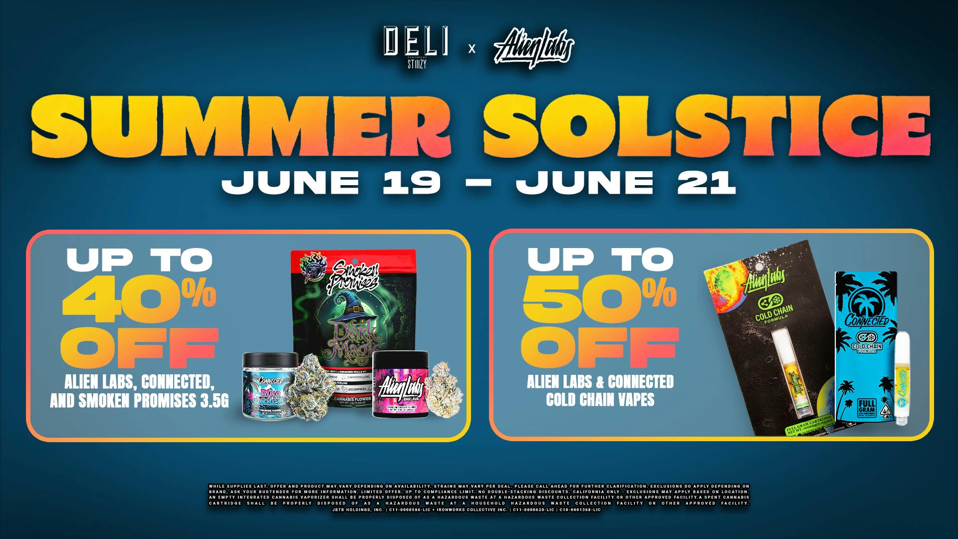 DELI by Caliva Up to 50% off 🌞🌊