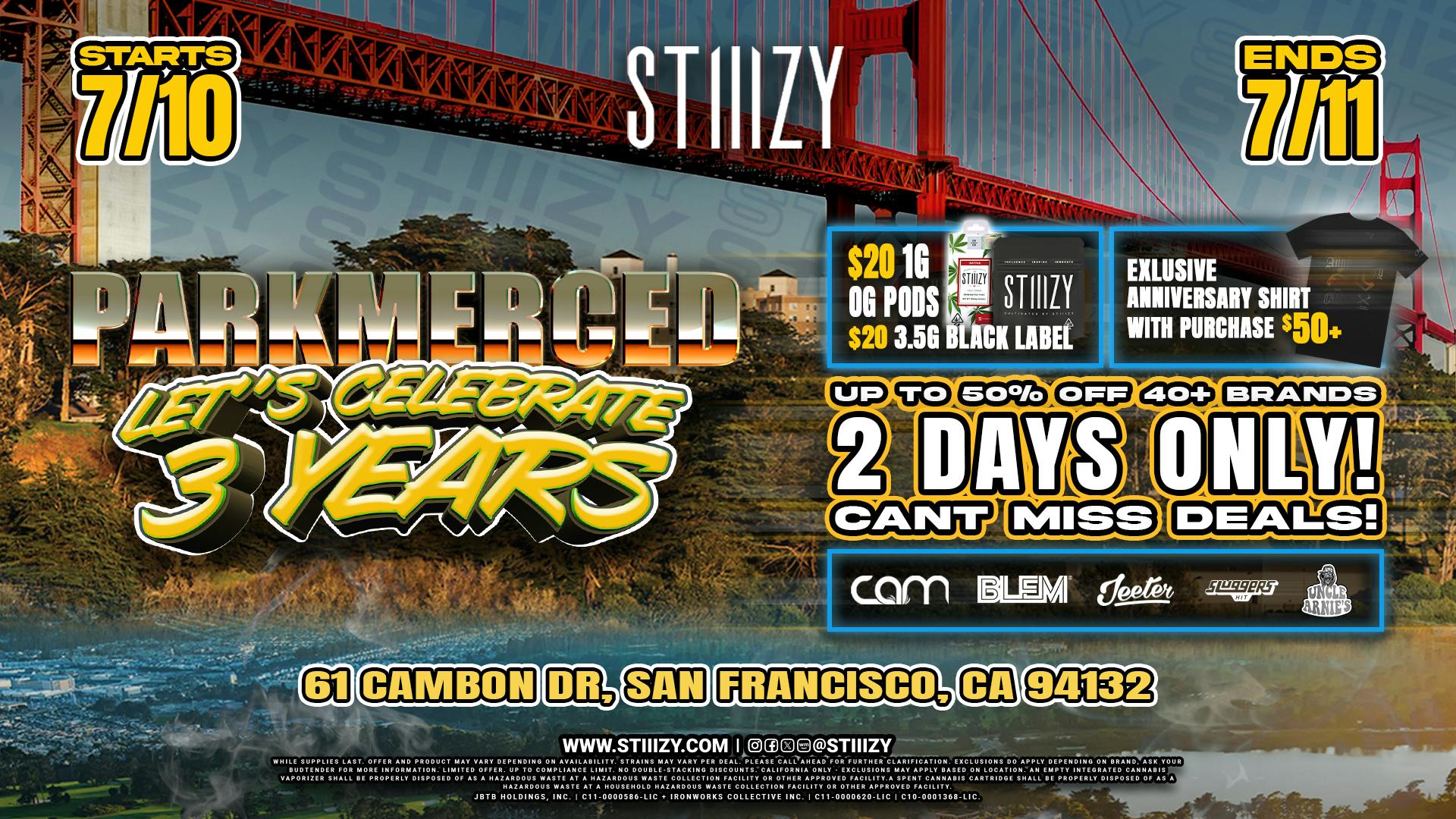 STIIIZY Parkmerced Up to 50% off