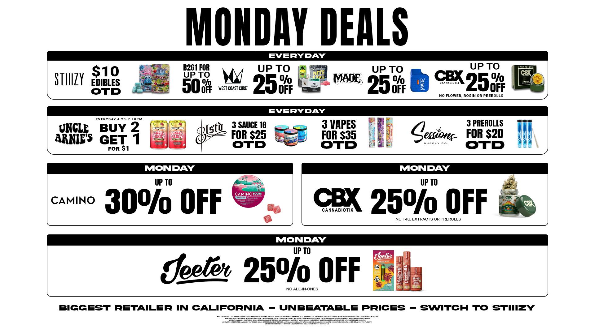420 Central Powered by STIIIZY Up to 30% off Monday's