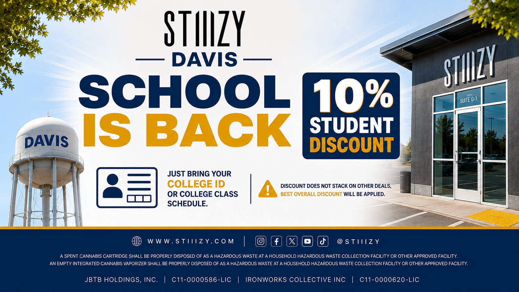 STIIIZY Davis 10% Student Discount