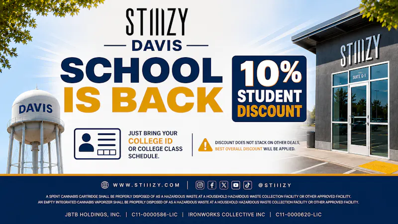 STIIIZY Davis 10% Student Discount