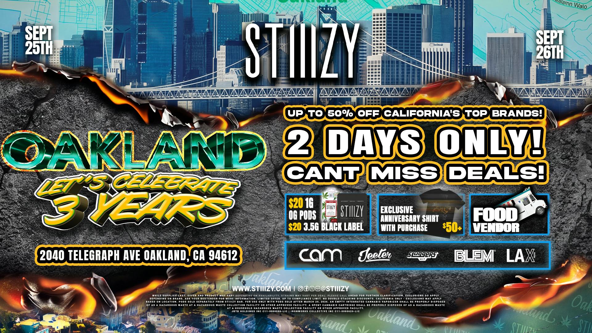 STIIIZY OAKLAND Up to 50% off