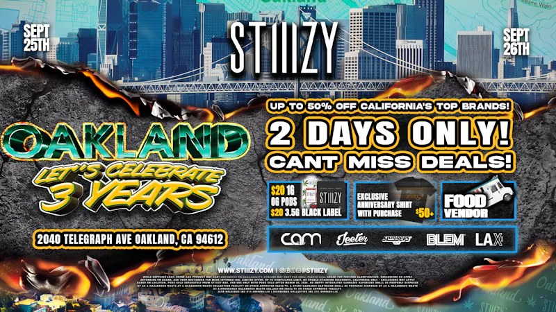STIIIZY OAKLAND Up to 50% off