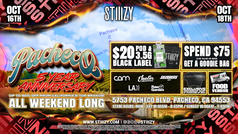 STIIIZY Pacheco Up to 50% off