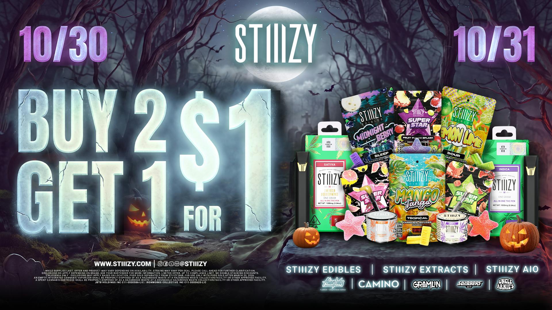 STIIIZY Sacramento 🎃Buy 2 Get 1 For $1🎃