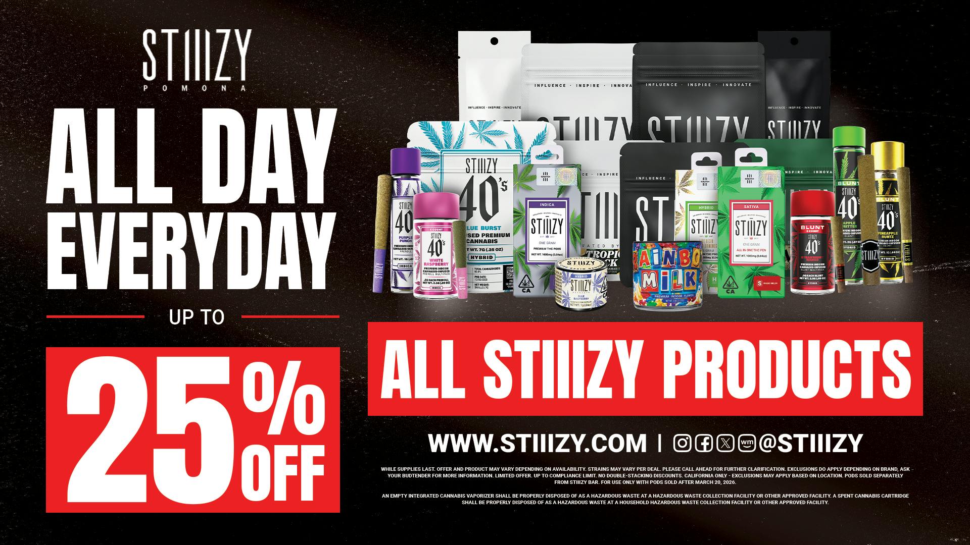 STIIIZY Pomona Up to 25% off Stiiizy