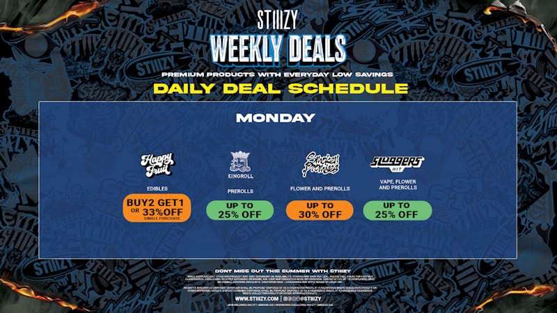 STIIIZY Encinitas Q3 Monday Deals V3