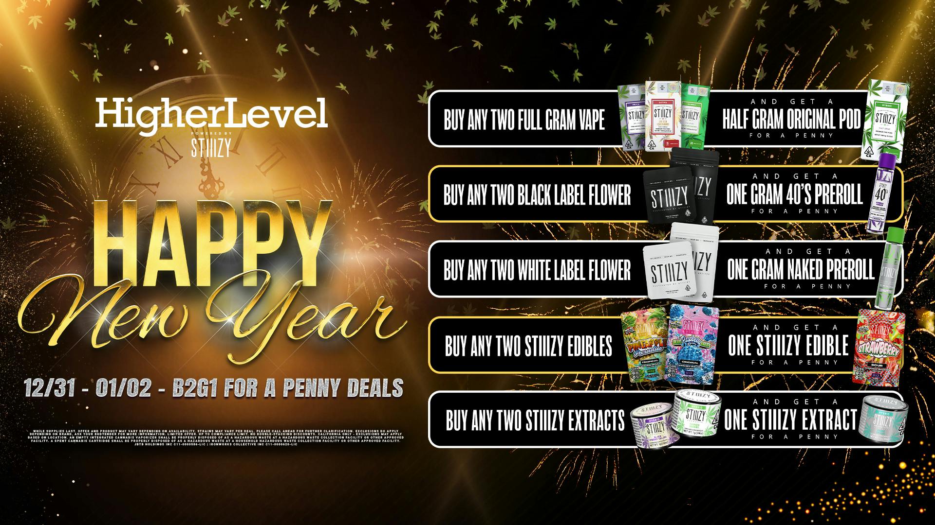 Higher Level - Seaside Happy New Year! Buy 2 Get 1 for a Penny 🍾