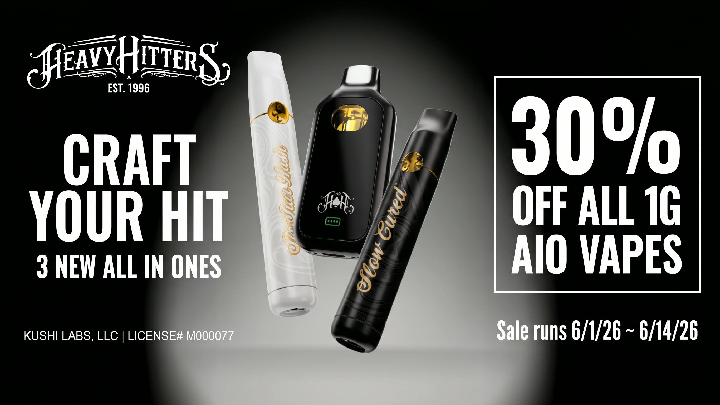 Toke Lane Trenton - Drive Thru & Dispensary 30% OFF HEAVY HITTERS AIO VAPES