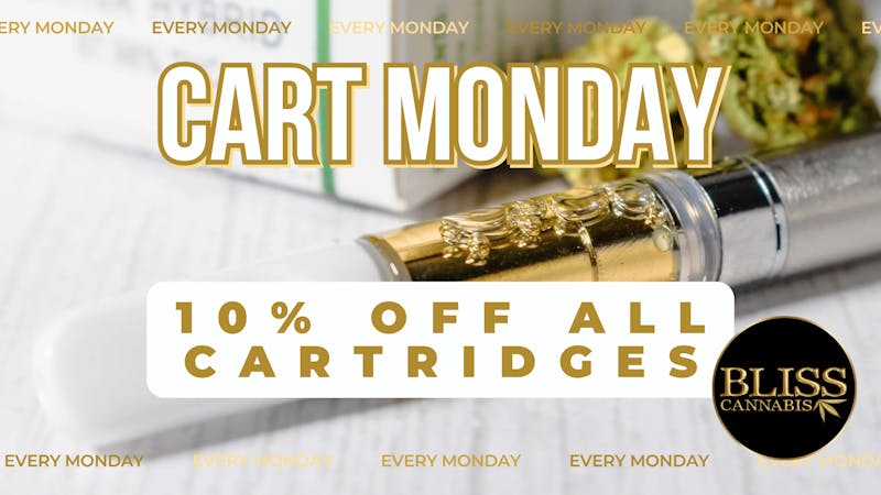 406 Bliss - Lolo Barn 10% off all Cartridges on Mondays!