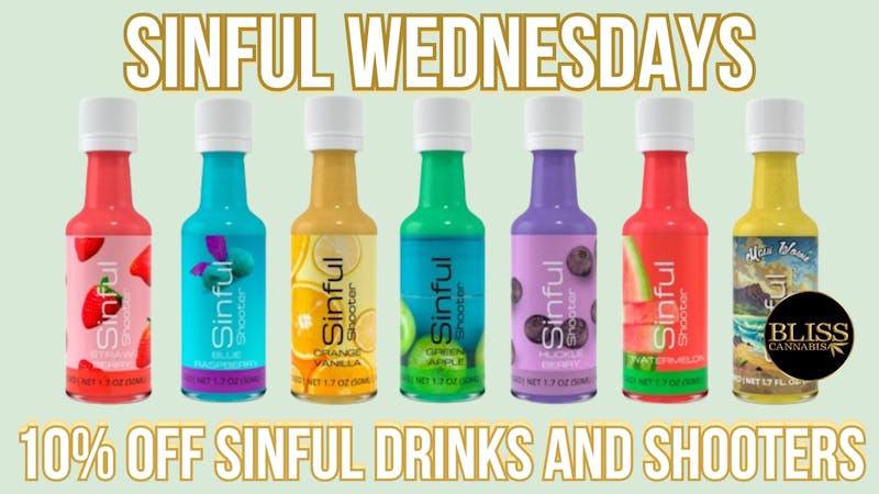 406 Bliss - Lolo Barn Sinful Wednesdays! 10% off all size Sinful Drinks!