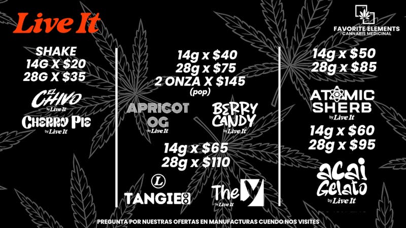 Favorite Elements Cannabis 🍃14g x$40 28g x $75 | 14g x $50 28g x $85🧡