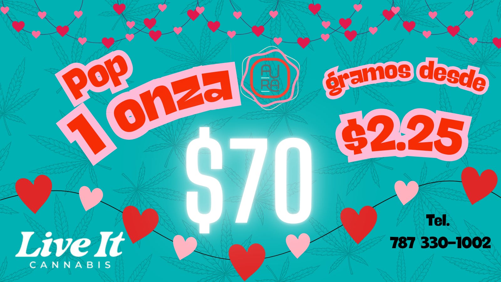 Aura Onzas LIVE IT $70