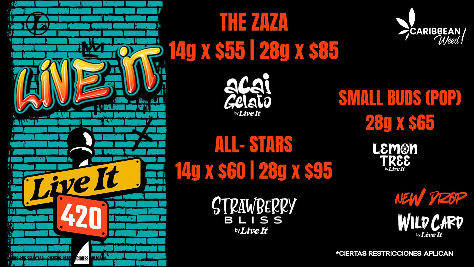Caribbean Weed 🔥28 x $65, 28g x $85, 28g x $95🔥