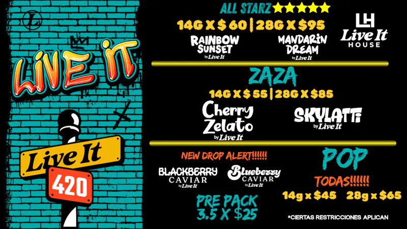 Live It House 🔥14g x $45 | 28G X$65 La Ñapita💥