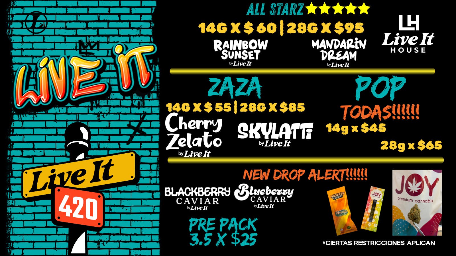 Live It House 🔥14g x $45 | 28G X$65 La Ñapita💥