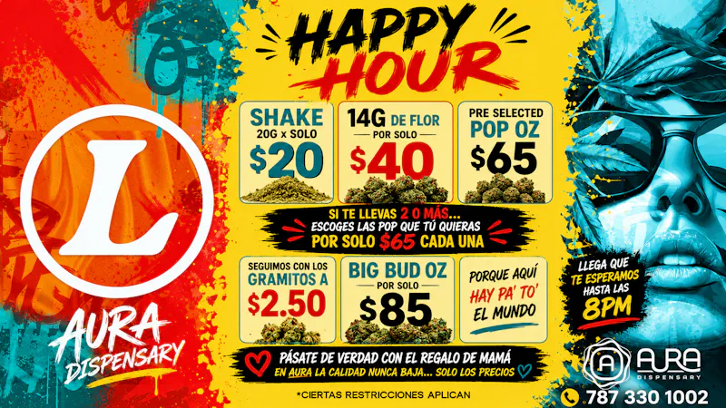 Aura 🔥💨 HAPPY HOUR EN AURA 💨🔥