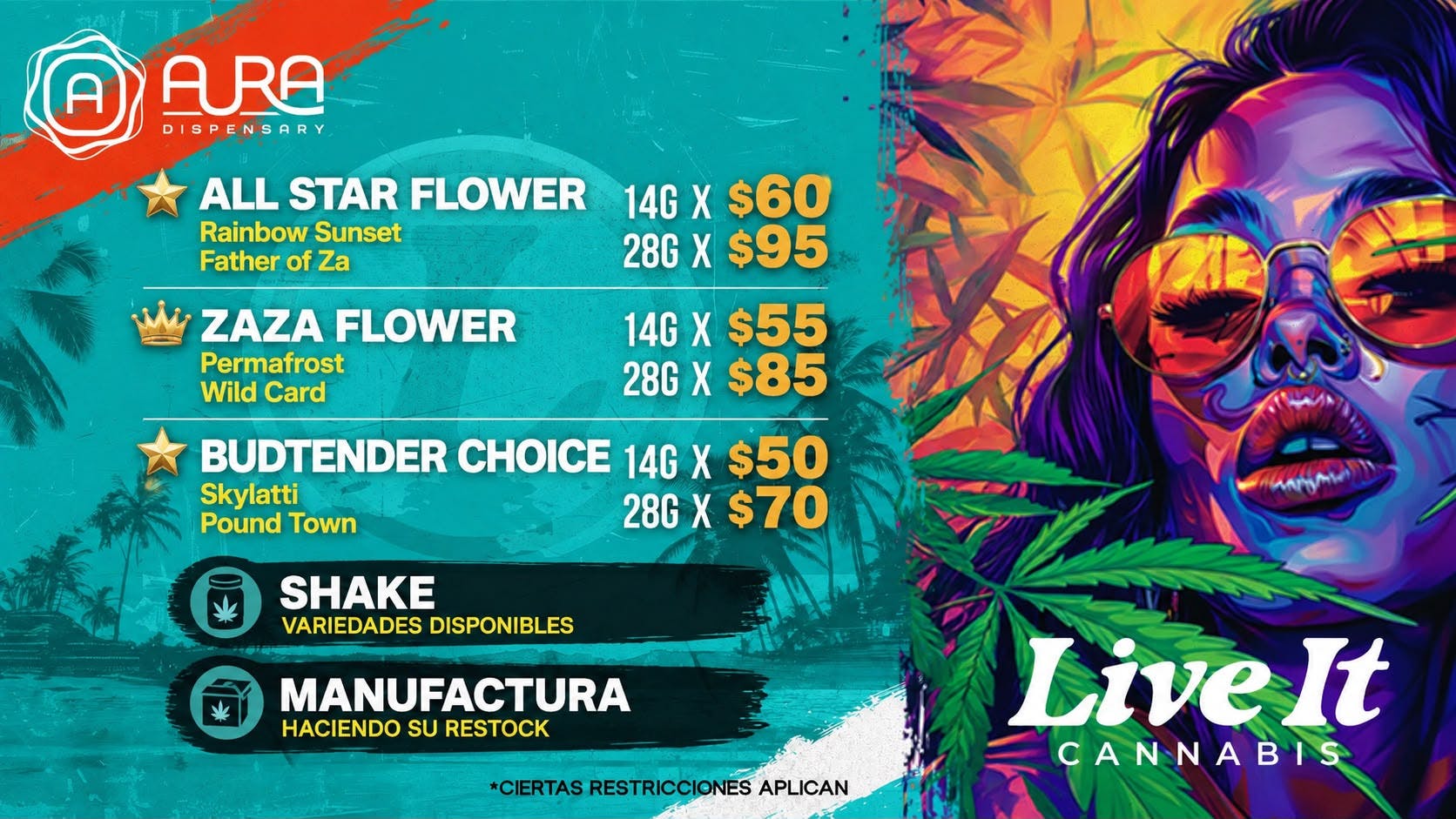Aura Live it Summer Sale