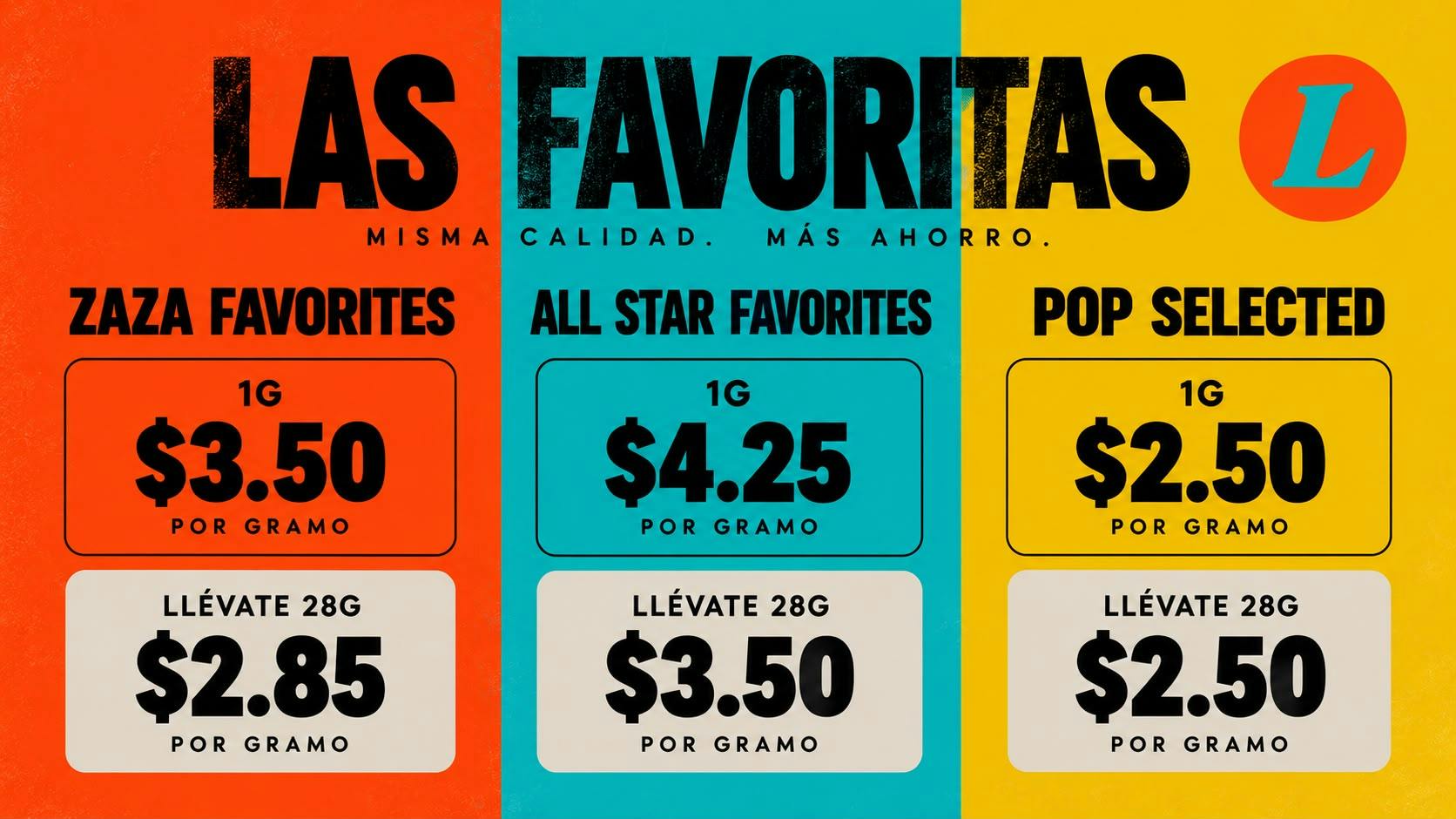 The Green Spot G'S DESDE $2.00, $3.50, $4.25