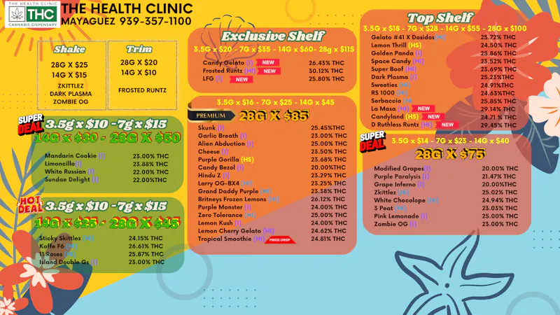 The Health Clinic - Mayaguez MENU DE FLORES / FLOWER MENU