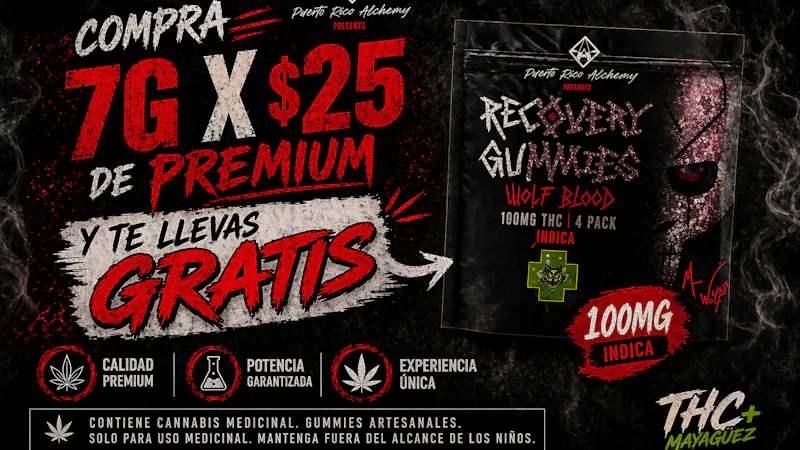 The Health Clinic - Mayaguez Compra 7g x $25 y llevate 100mg Gummies Gratis