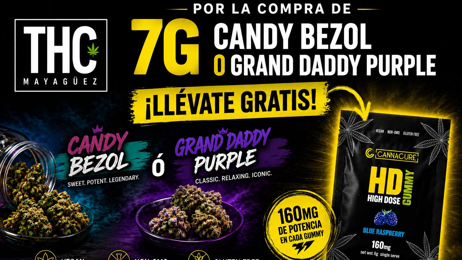 The Health Clinic - Mayaguez Compra 7g x $25 y llevate Gummy 160mg Gratis!