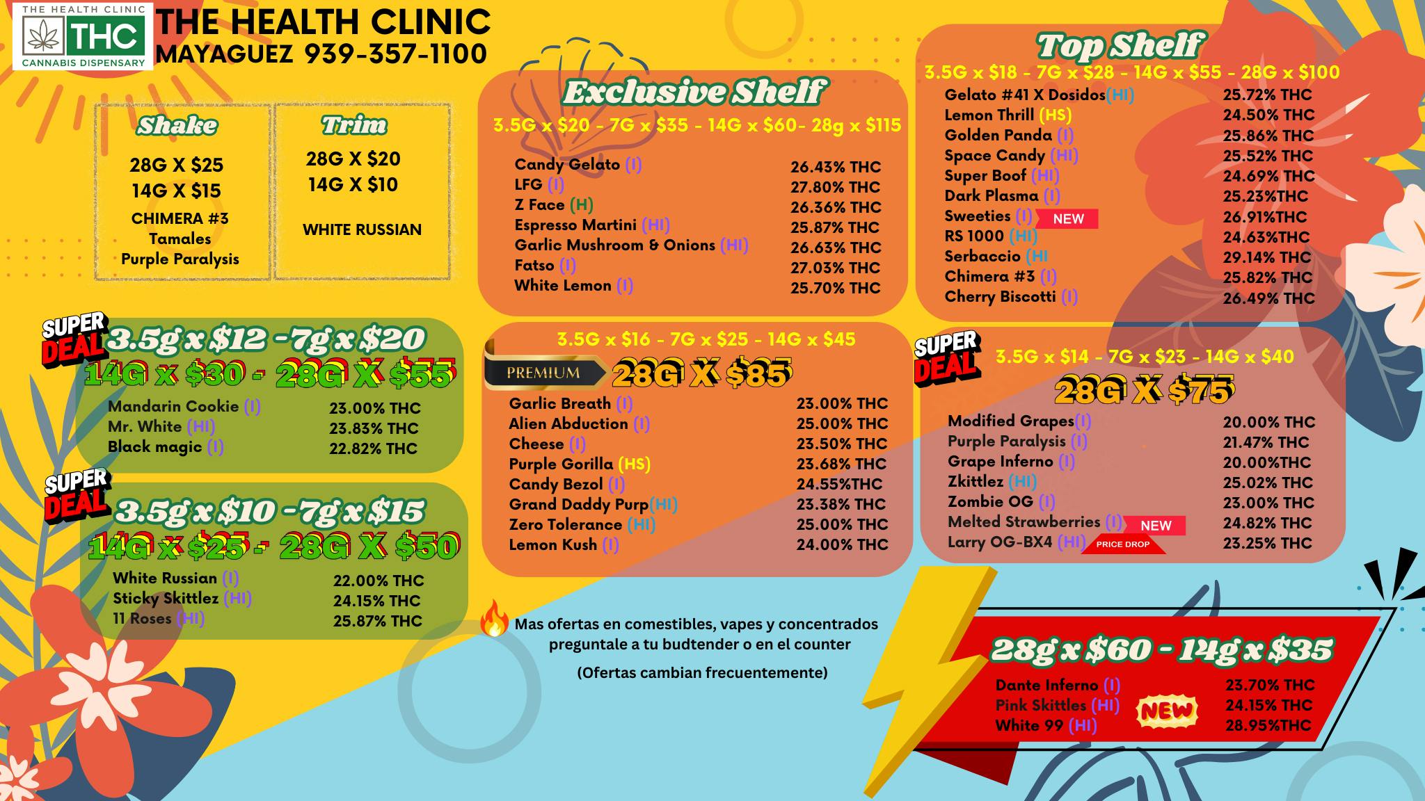 The Health Clinic - Mayaguez MENU DE FLORES / FLOWER MENU Viernes