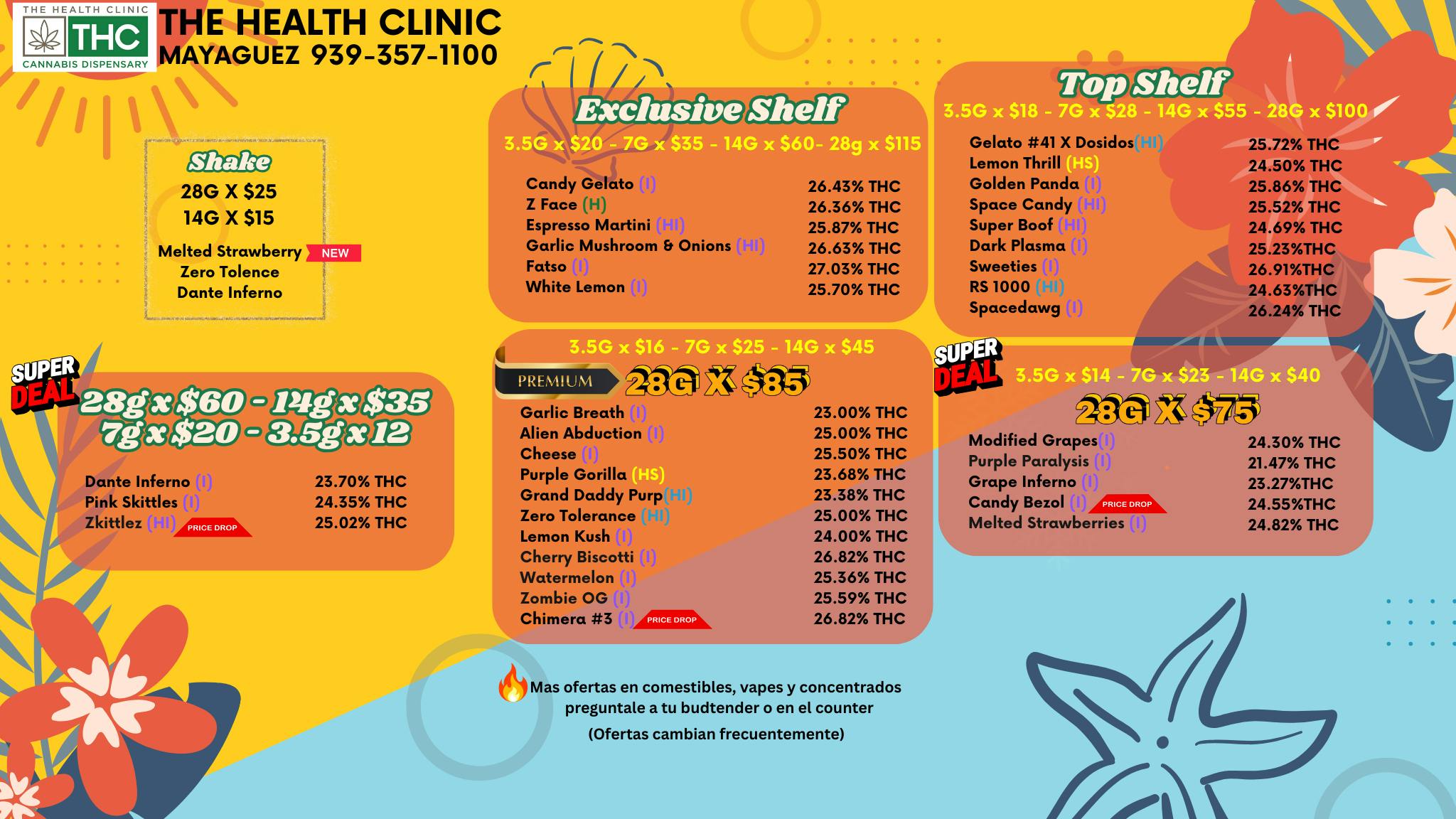 The Health Clinic - Mayaguez MENU DE FLORES / FLOWER MENU - MARTES