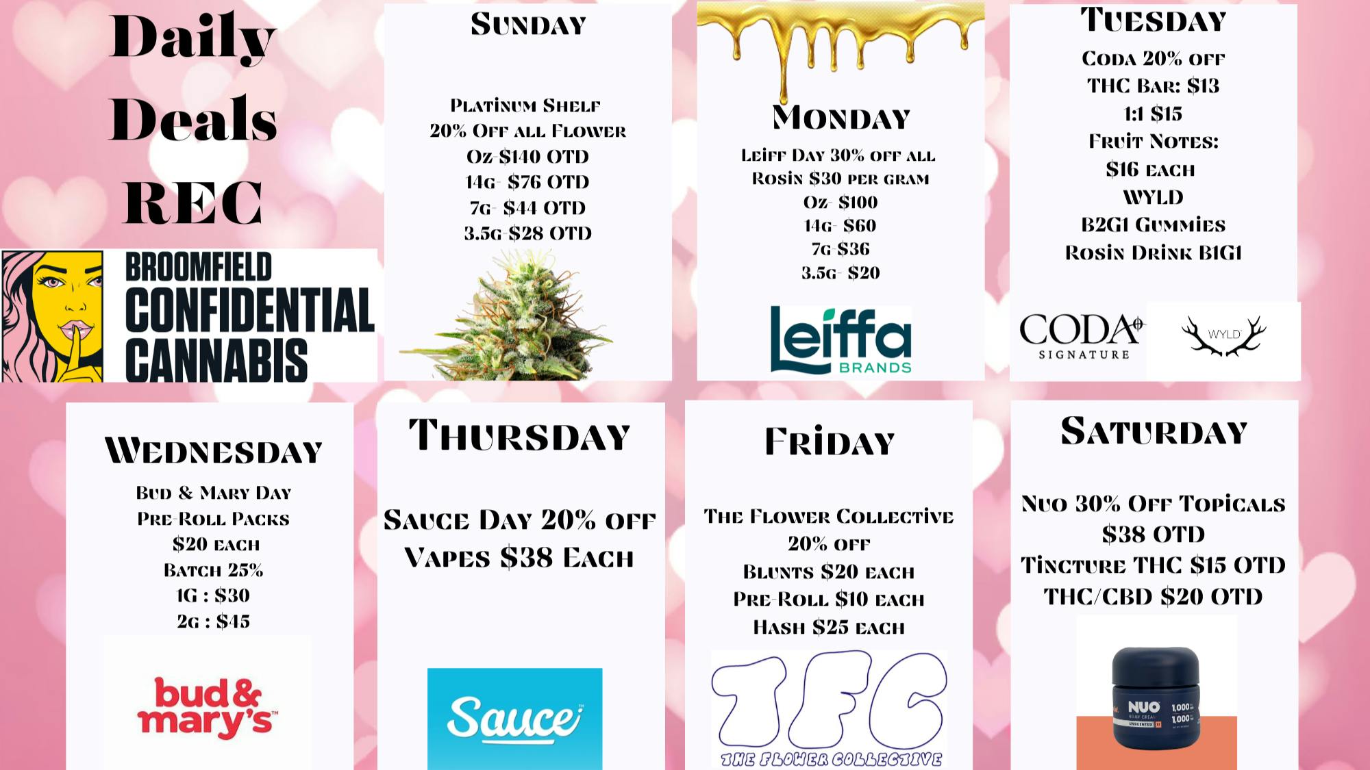 Confidential Cannabis - Broomfield Daily Deals REC