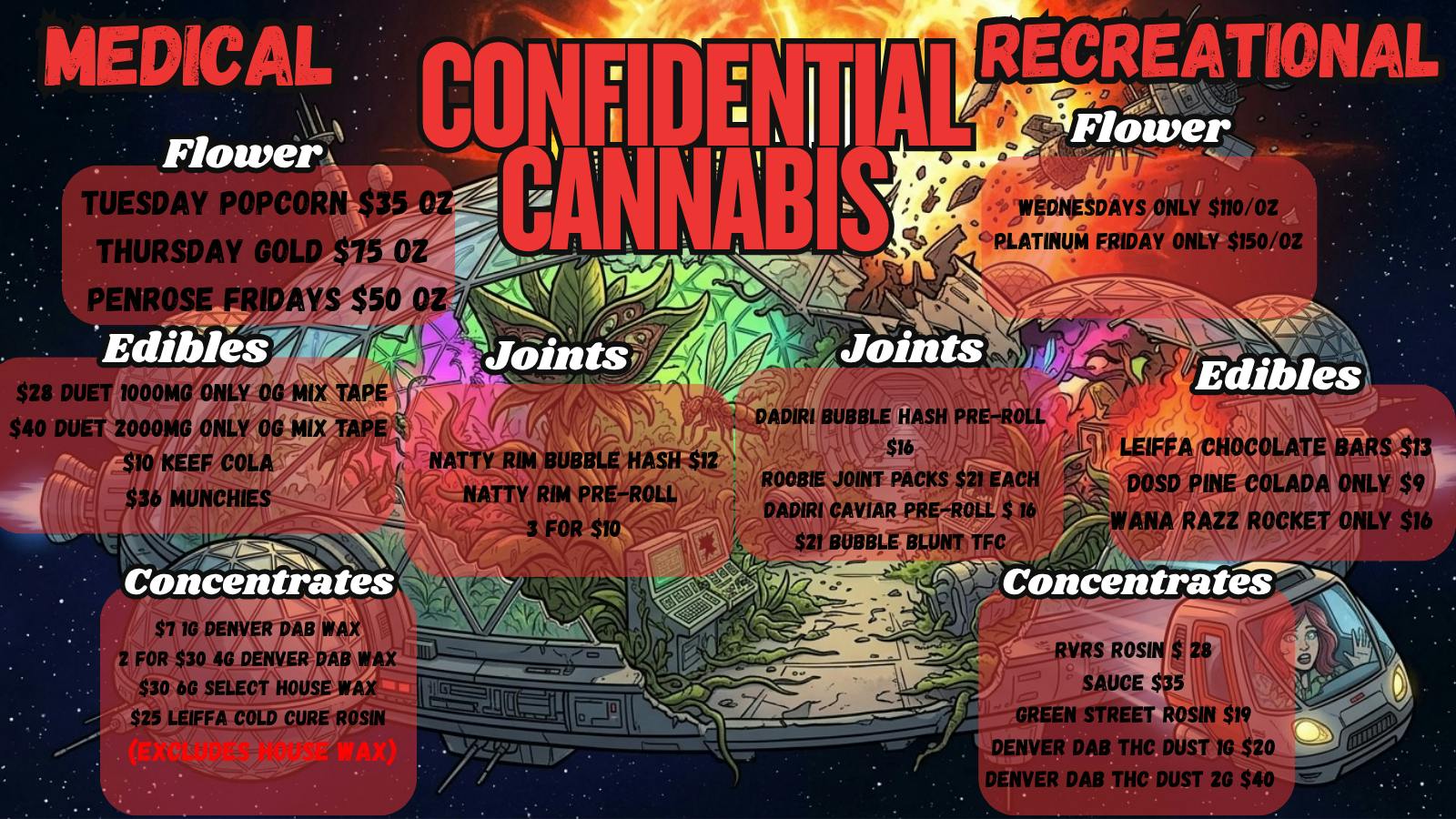 Confidential Cannabis - Broomfield OCTOBER DEALS