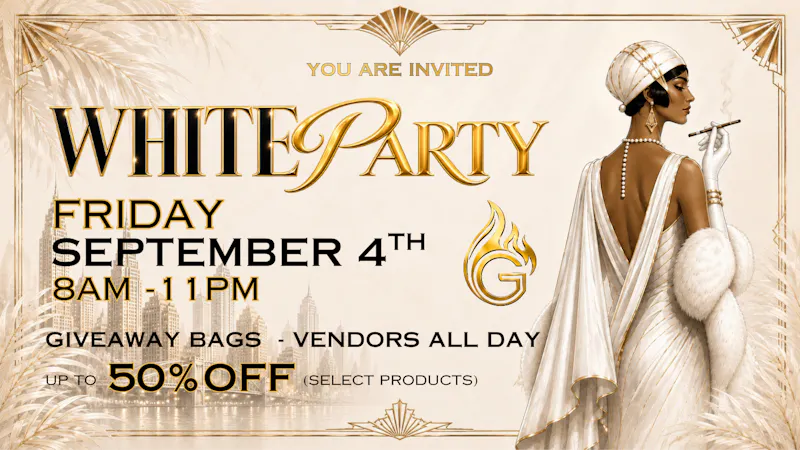 GAZZZ Cannabis Co 🤍 GAZZZ END OF SUMMER WHITE PARTY 🤍