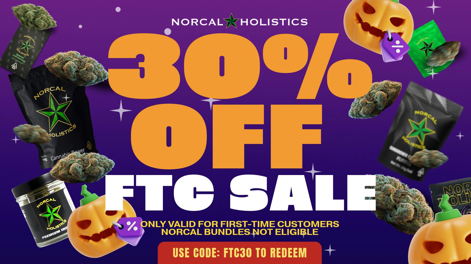NorCal Holistics Delivery - Folsom - Taxes Included! 30% OFF FIRST TIME CUSTOMERS