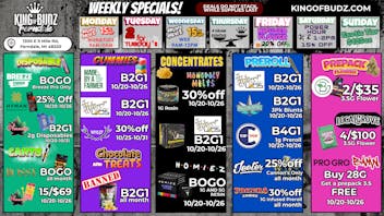 King of Budz - Ferndale Weekly Deals 🎉 (10/20-27)
