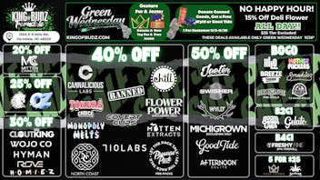 King of Budz - Ferndale Green Wednesday Deals!