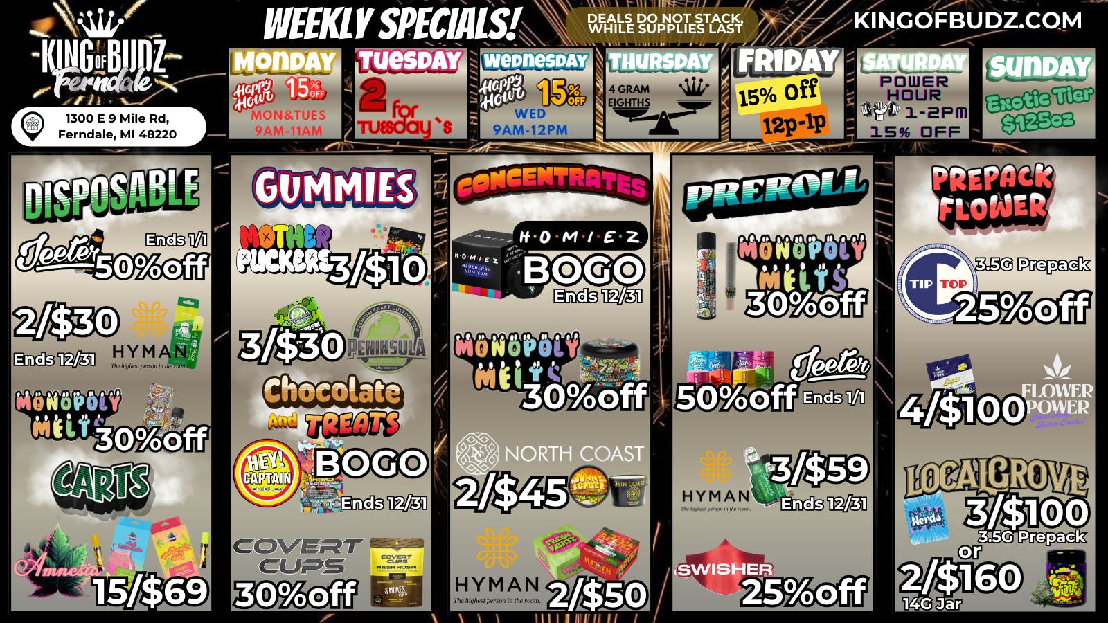 King of Budz - Ferndale KOB FERNDALE - New Year, New Deals! 🎉