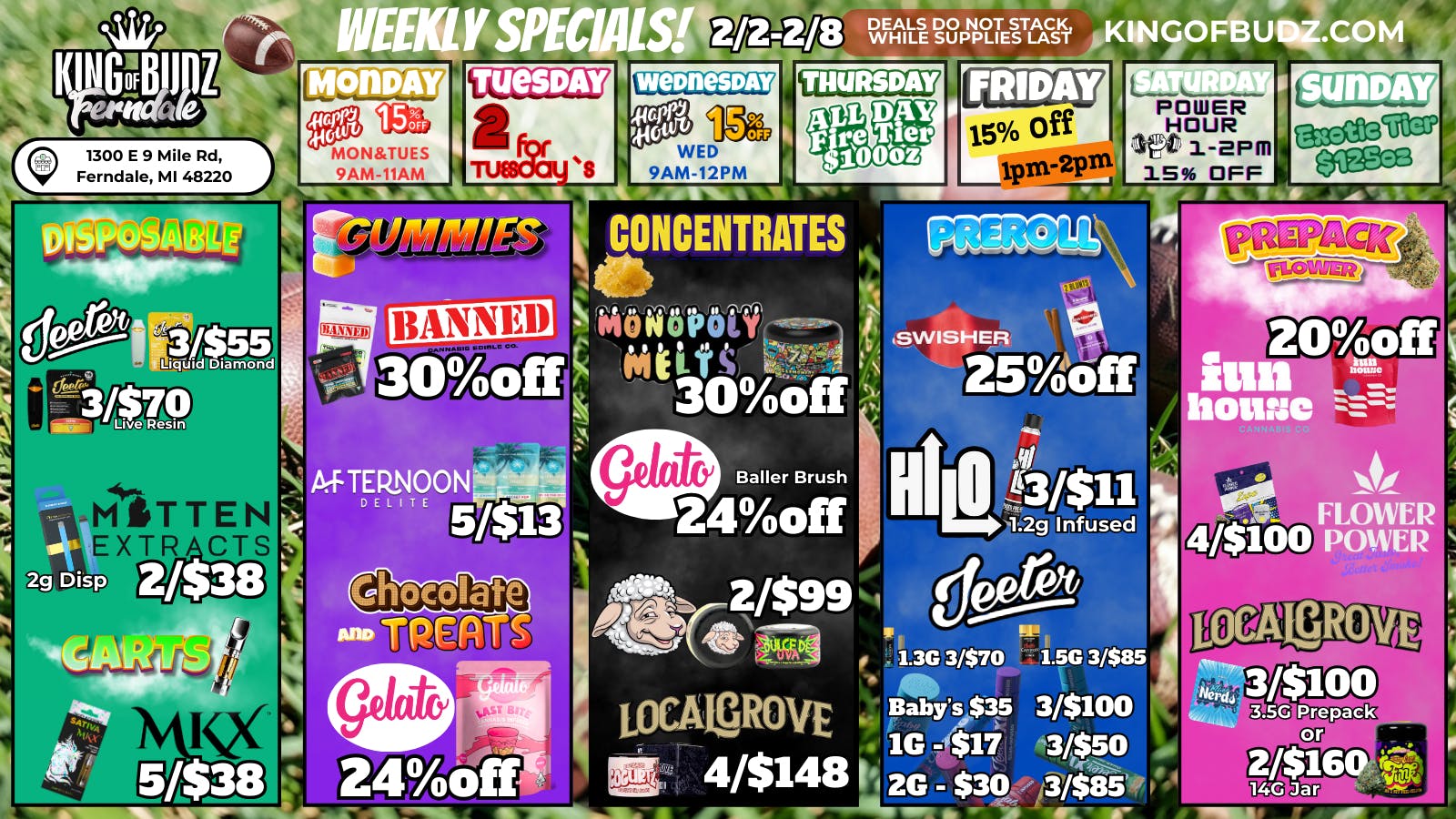 King of Budz - Ferndale 🔥Fire Tier Oz's for $100!!!🔥