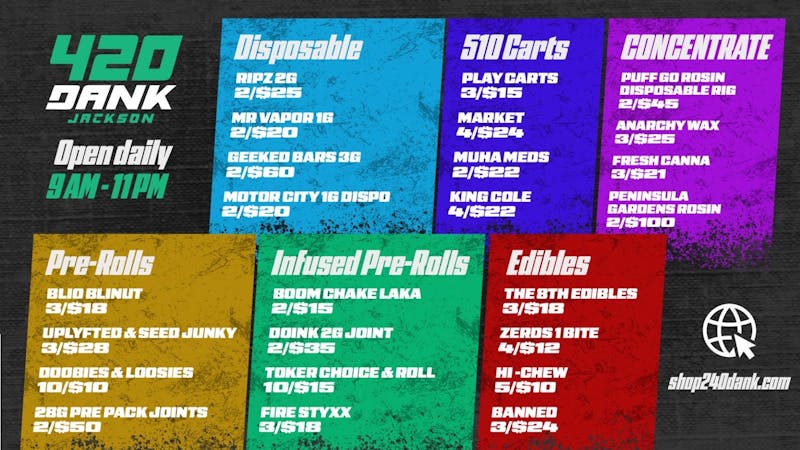 420 Dank Jackson (formerly First Class) DEALS DEALS DEALS