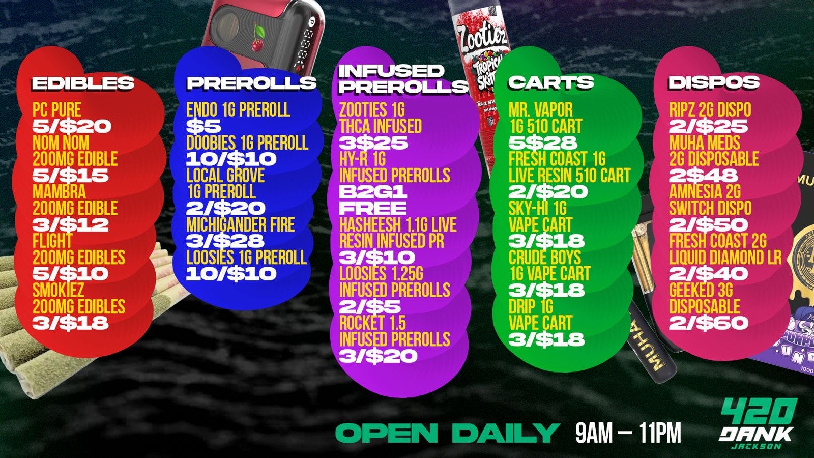 420 Dank Jackson (formerly First Class) HOLIDAY DEALS !!