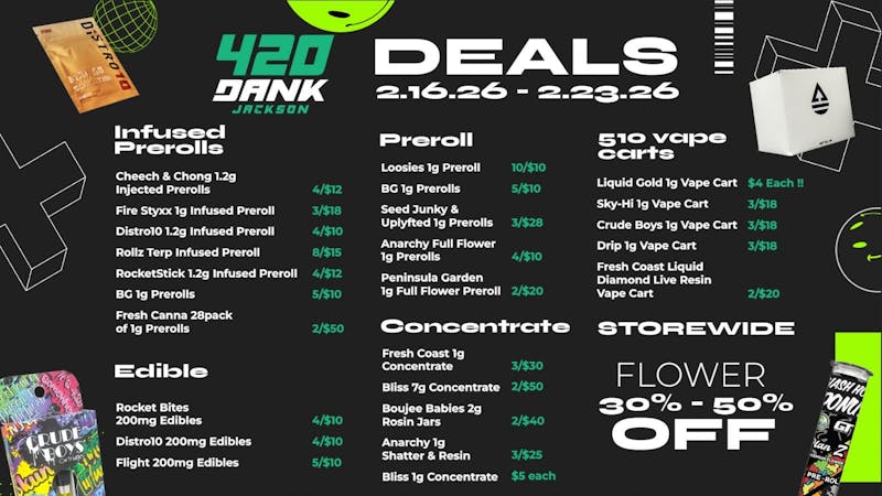 420 Dank Jackson (formerly First Class) BEST WEED IN JACKSON