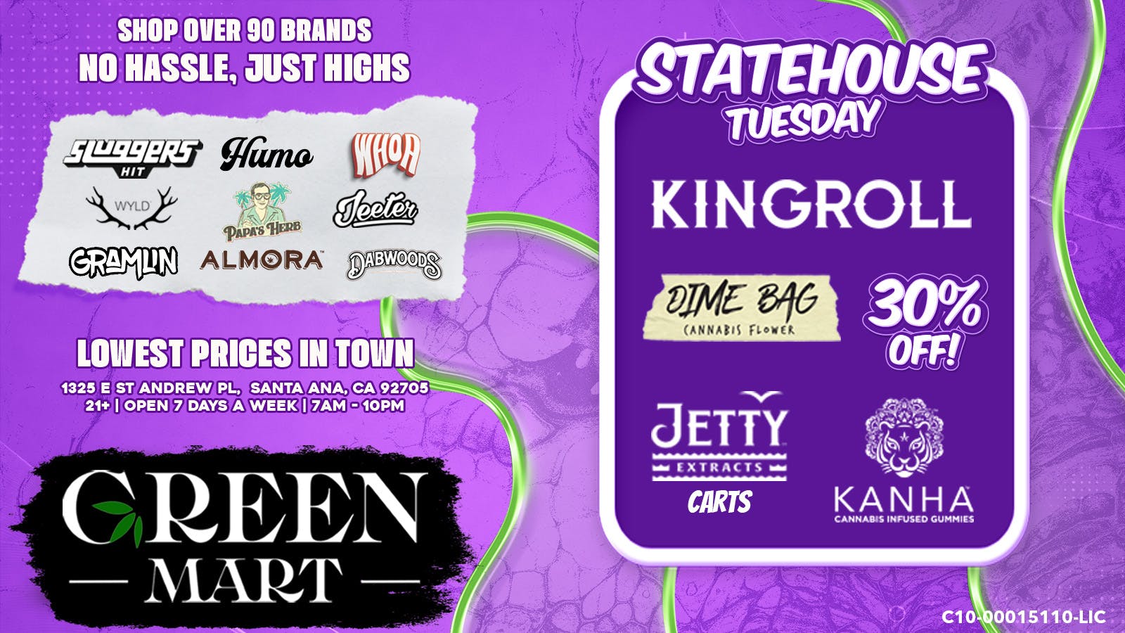 Green Mart State House Tuesday