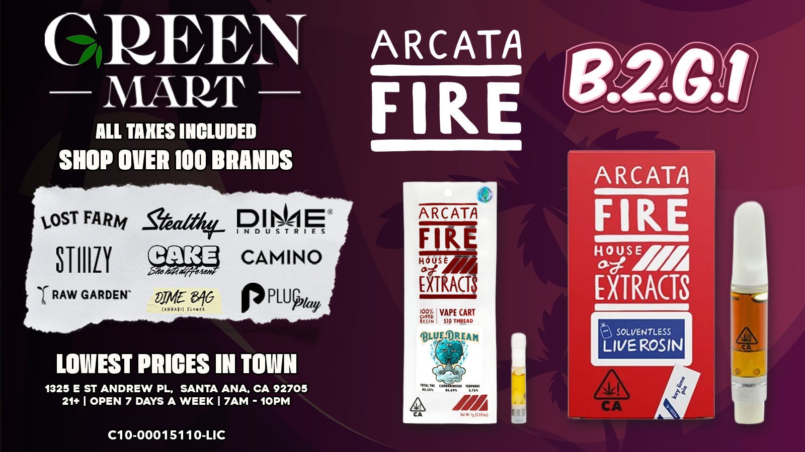 Green Mart 🔥 Arcata Fire Deal – Buy 2, Get 1 for $1!