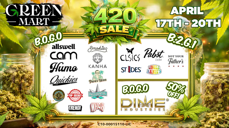 Green Mart 420 Weekend BOGO Deals