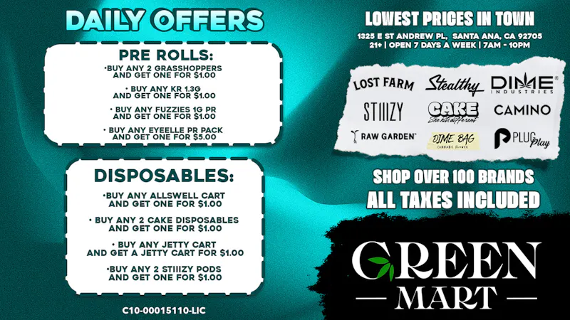 Green Mart Weekly BOGO DEALS