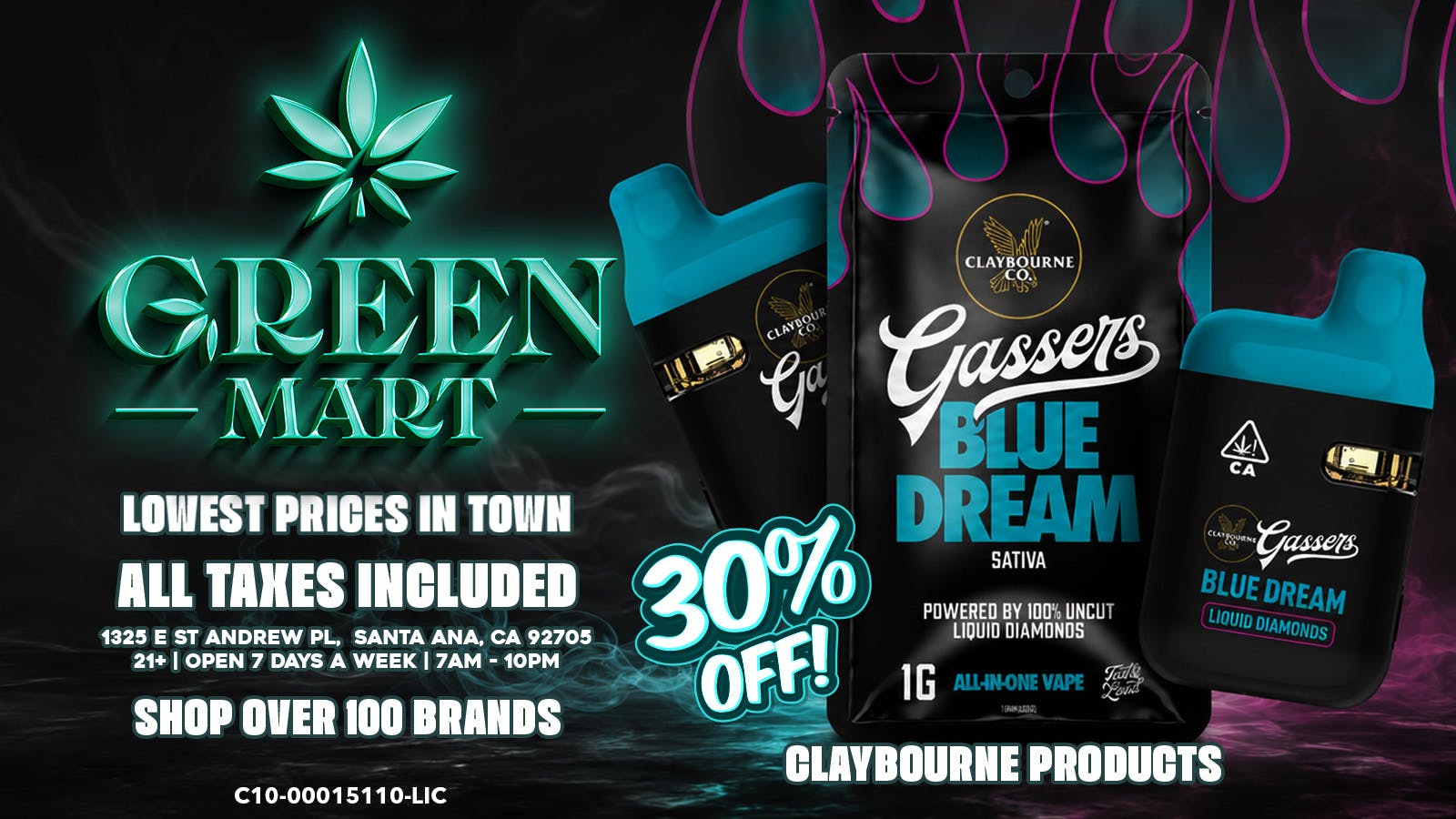 Green Mart 30% OFF CLAYBOURNE